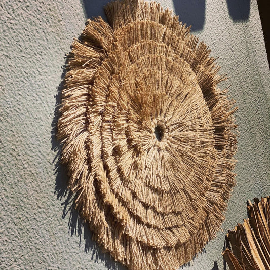 Boho Sun Jute - handwoven jute sun wall hanging, Handpick Egypt